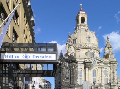 Hilton Dresden: Widok z zewnątrz